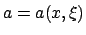 $a=a(x,\xi)$